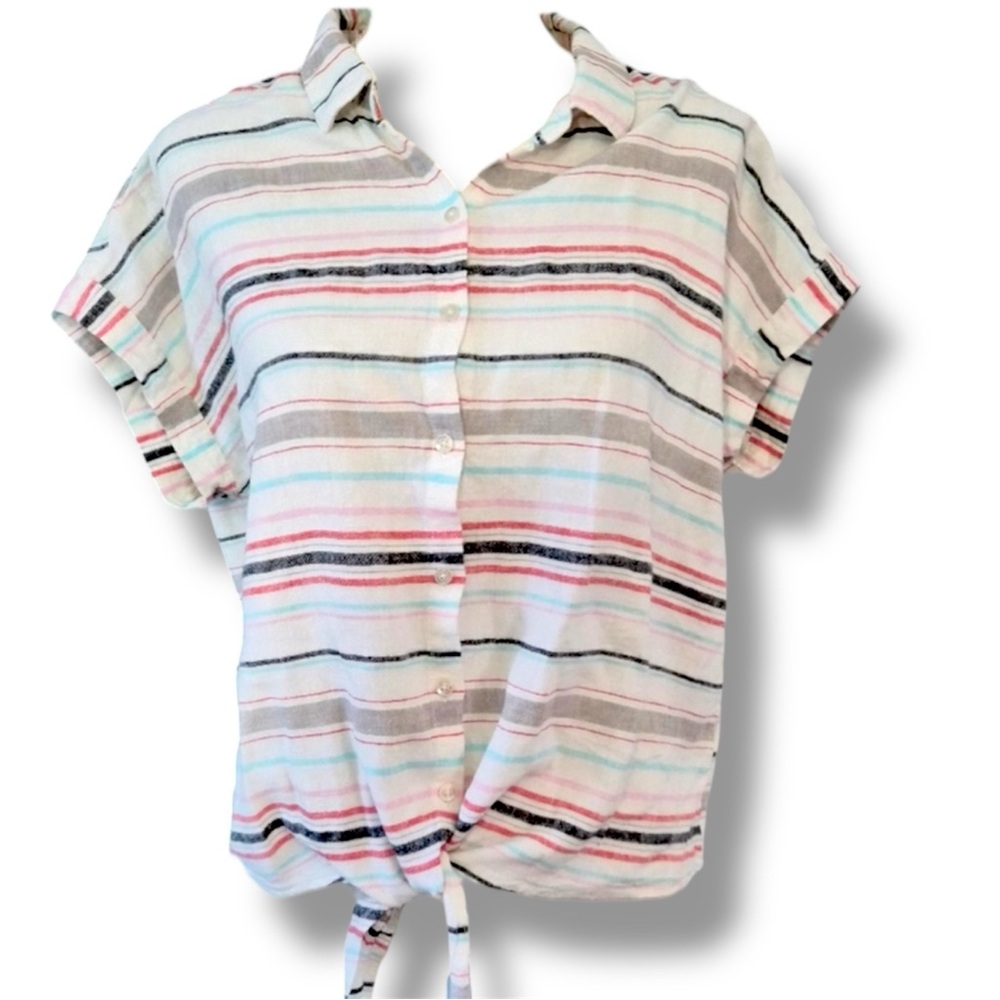 Weatherproof Vintage Womens Linen Shirt